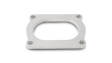Vibrant T304 SS 4 Bolt Flange for 3.5in O.D. Oval tubing