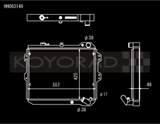 Koyo 83-85  Mazda RX-7 fits 1.1/1.3L MT (Includes GSL-SE Trim)