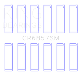 King Engine Bearings Chrysler Pentastar 3.6L ERB V6 Connecting Rod Bearing Set - Size STD