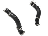 aFe BladeRunner 3in & 3-1/2in AL Hot and Cold Charge Pipe Kit Black RAM Diesel Trucks 25-26 L6-6.7L