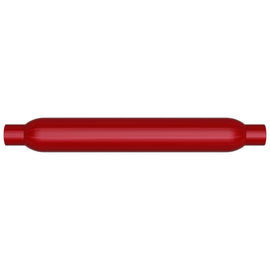 MagnaFlow Muffler Red Pack Series Glasspack 3.5in Rd 22in Body Length 2in/2in Inlet/Outlet