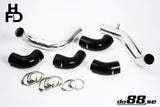 do88 Volvo 7/940 Turbo Center Connection Pipe Kit Black Hoses 3in Throttle Body
