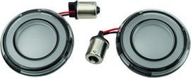 Kuryakyn Tracer L.E.D. Front Turn Signal Insert, Red Light, Smoke Lens 1156