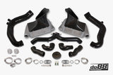 do88 10-12 Porsche 911 Turbo/Turbo S (997.2) BigPack Intercooler Kit w/Black Pipe + Inlets