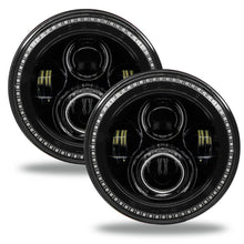 Load image into Gallery viewer, Oracle 7in High Powered LED Headlights - Black Bezel - Dynamic - Dynamic