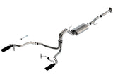 Borla F-150 2021 5.0L 2dr RC SB (122.8 WB) XL/XLT 3/2.25 SRE Cat-Back S-Type Black Chrome Tips