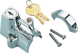 Bikers Choice Chrome Motorcycle Helmet Lock Fits 7/8 - 1 1/4 Tubing