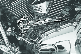 Kuryakyn Flame Shift Linkage Chrome