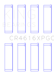 King Engine Bearings Subaru FA20/Toyota 4U-GSE Tri-Metal Connecting Rod Bearing Set - Size +.25mm