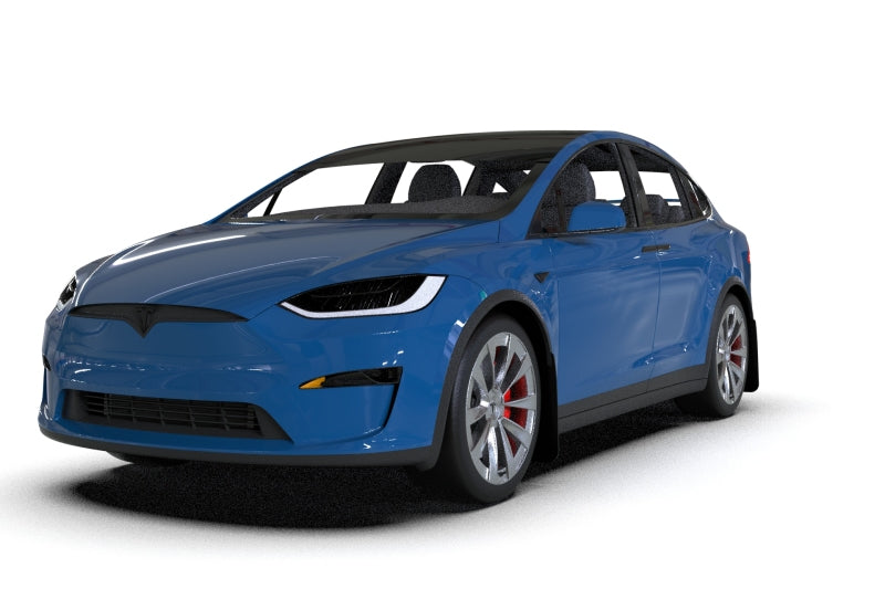 Rally Armor 22-25 Tesla Model X Black UR Mud Flap w/Red Logo