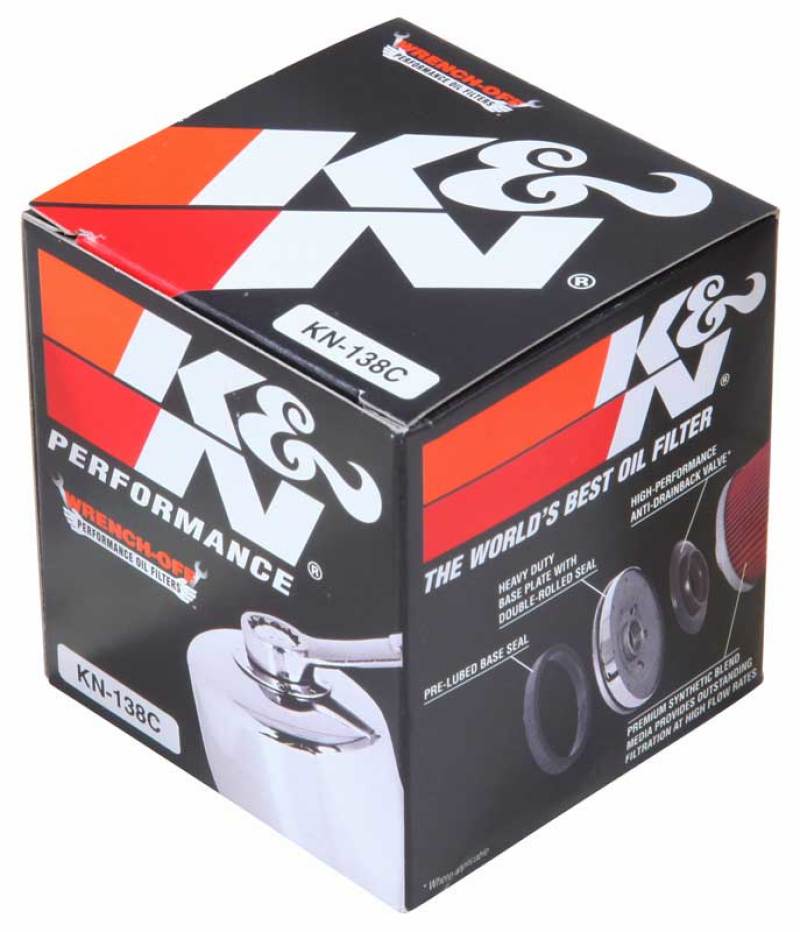 K&N Suzuki / Arctic Cat / Cagiva / Kawasaki / KYMCO / Aprilia 2.813in OD x 3.221in H Oil Filter