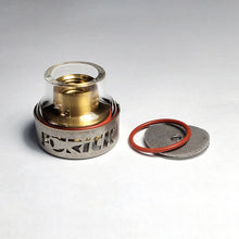 Load image into Gallery viewer, Ticon Industries Furick Cup BBW Number 16 Pyrex Cup Kit Titanium Cover