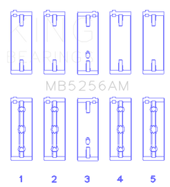 King Engine Bearings Hyundai 2.0L G4GC Main Bearing Set - Size STD