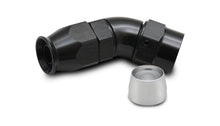 Load image into Gallery viewer, Vibrant 45 Degree One Piece Hose End for PTFE Lined Hose Size -8AN