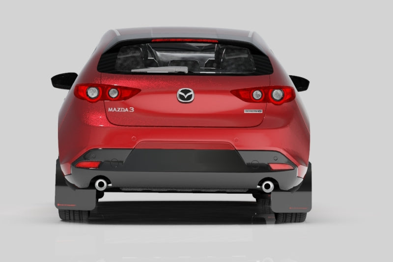 Rally Armor 19-25 Mazda3 Hatchback Black UR Mud Flap w/Red Logo