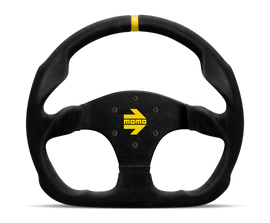 Momo MOD30 Steering Wheel 320 mm -  Black Suede/Black Spokes/1 Stripe