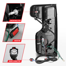 Load image into Gallery viewer, ANZO 19-21 Chevy Silverado Full LED Taillights Black Housing Clear Lens G2 (w/C light Bars)