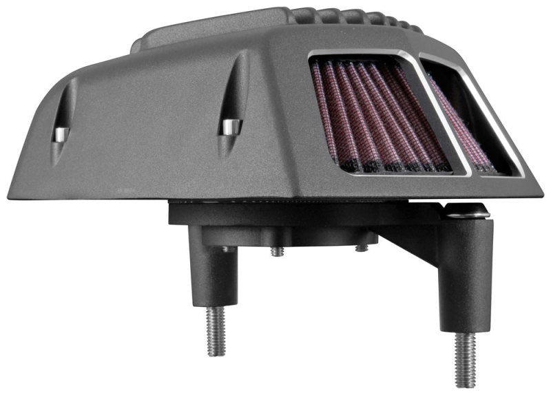 K&N Street Metal Intake System for 01-16 Harley-Davidson Softail/Dyna - Shaker Black