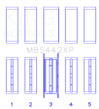 Load image into Gallery viewer, King Engine Bearings Ford 2.0 2.3L EcoBoost Crankshaft Main Bearing Set (Set of 5)