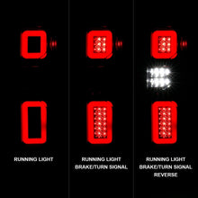 Load image into Gallery viewer, ANZO 19-21 Chevy Silverado Full LED Taillights Black Housing Clear Lens G2 (w/C light Bars)